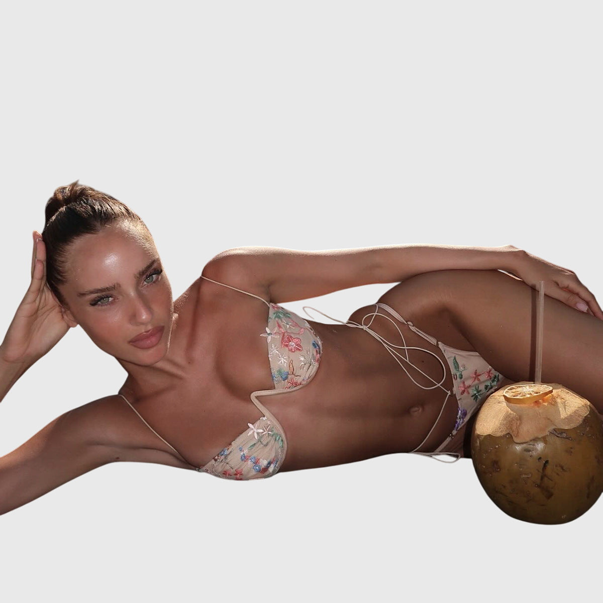 Aster | Delicate Embroidered Bikini