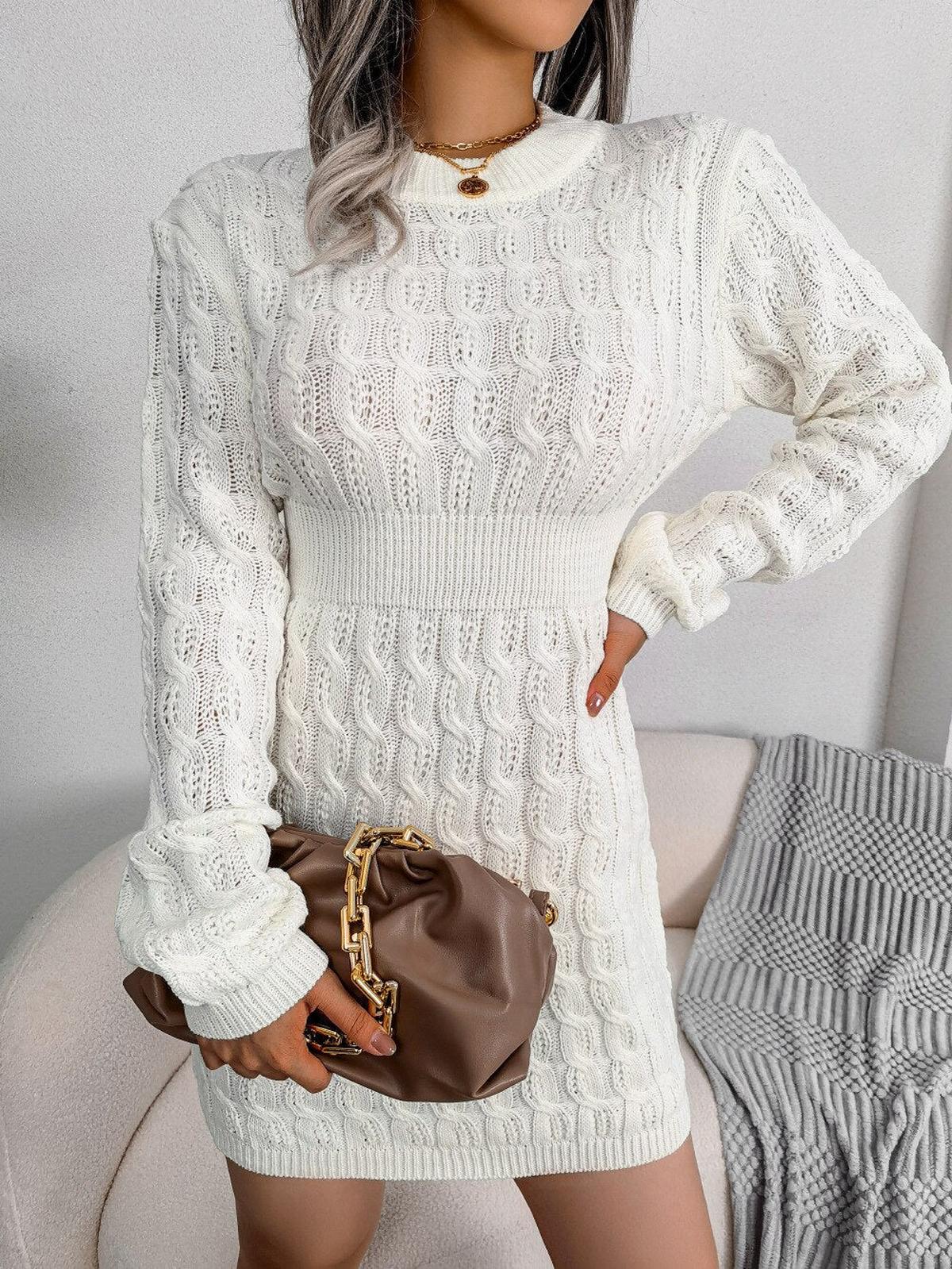 Knitted Sexy V-Neck Dress