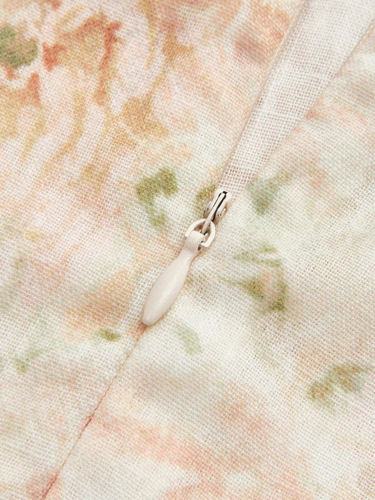 Puff Sleeve Floral Belted Mini Dress