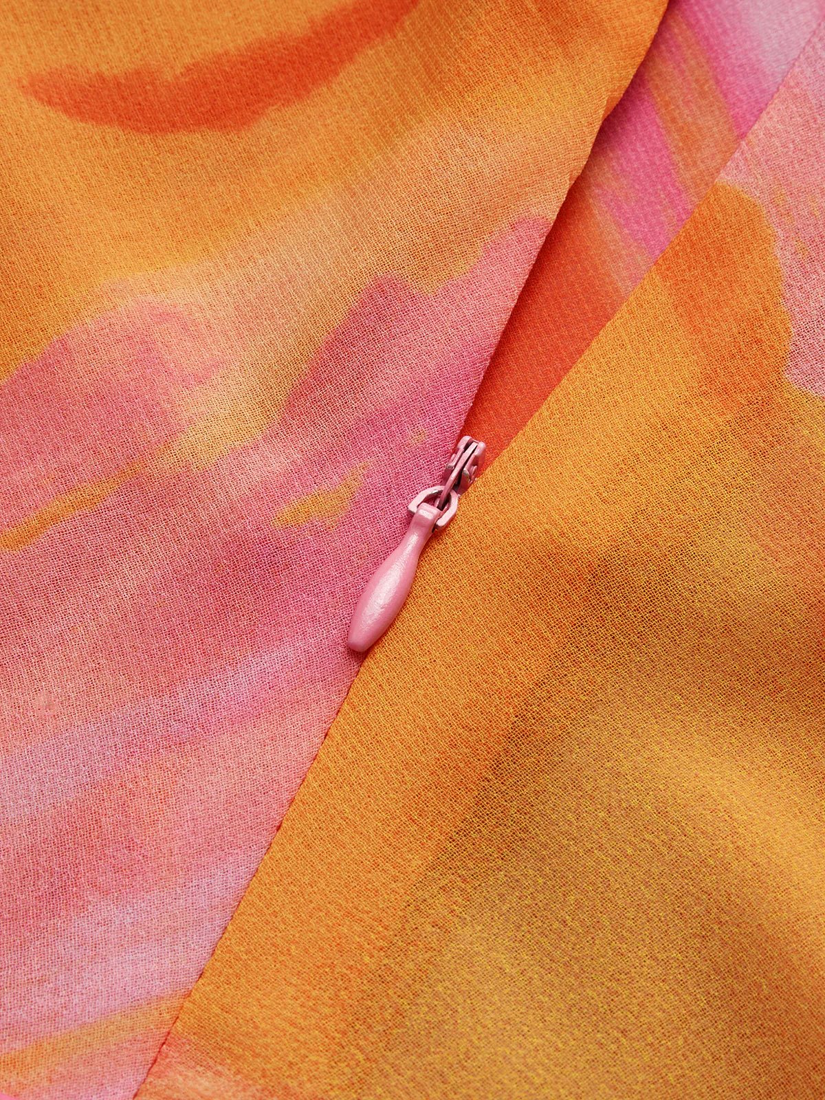 Semi-Sheer Halter Backless Tie Dye Mini Dress