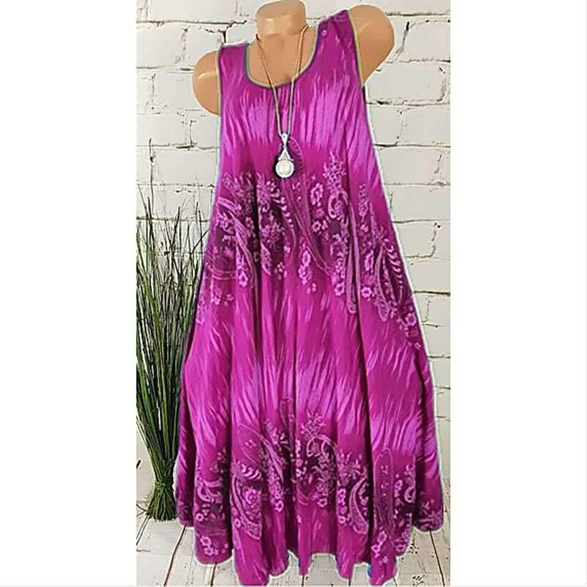 Sleeveless Oversized Summer Dress For Women