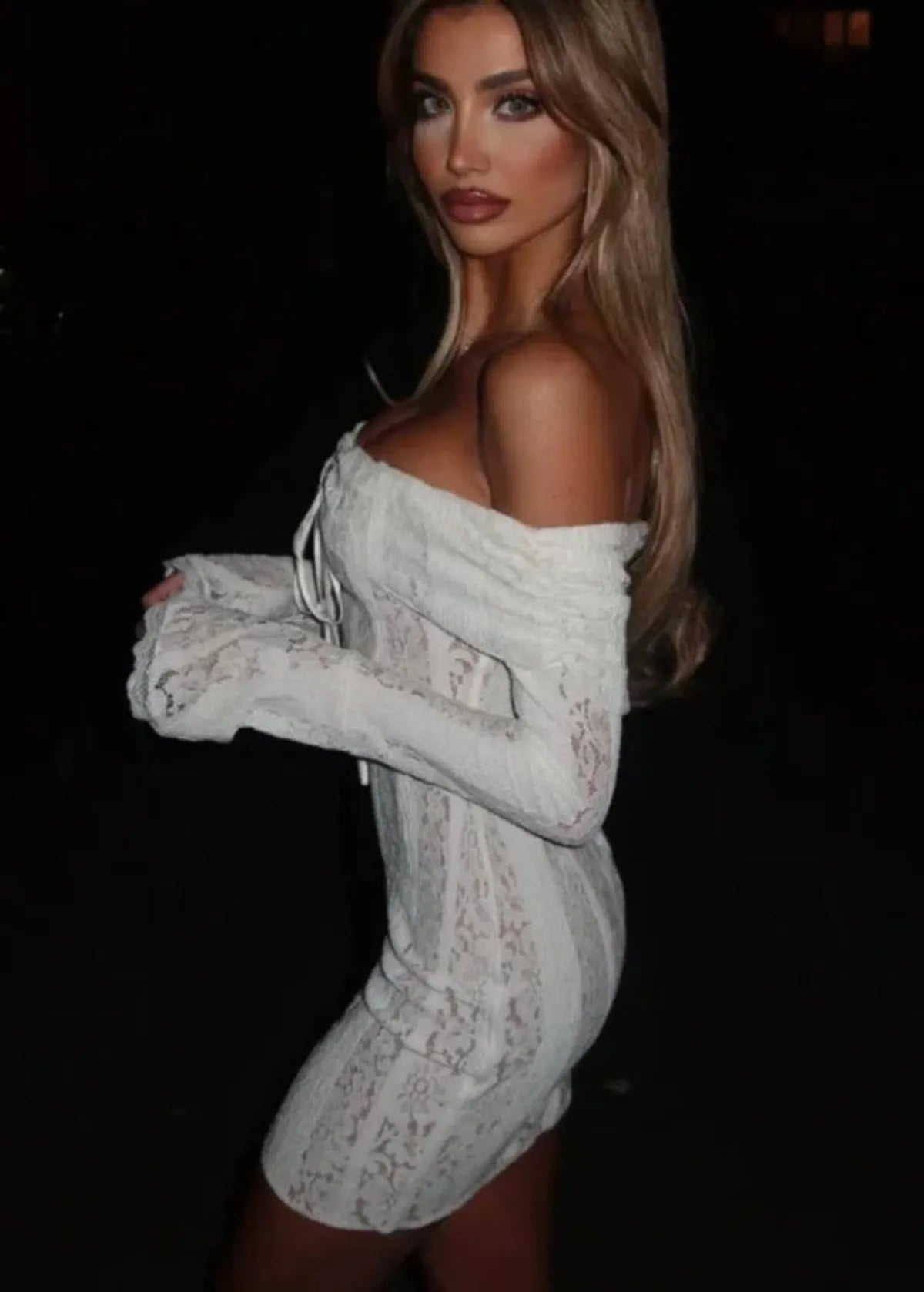 Strapless Floral Mini Dress