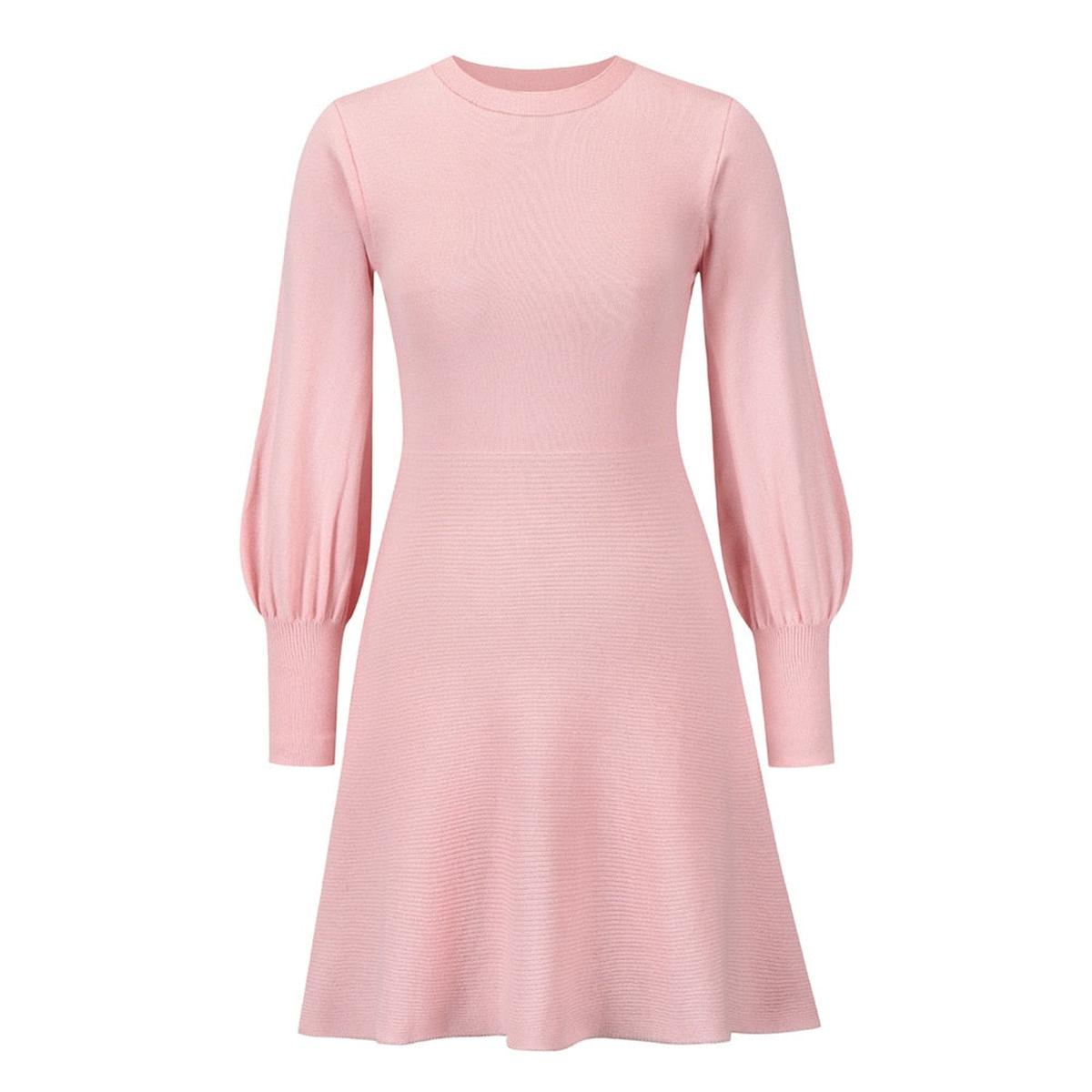 Women's Chic Balloon Sleeve Dress