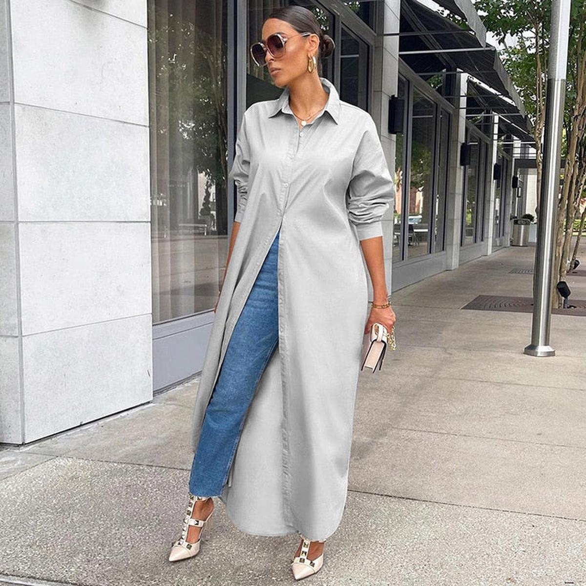 Women's Long T-Shirt Dress Casual Spring Style