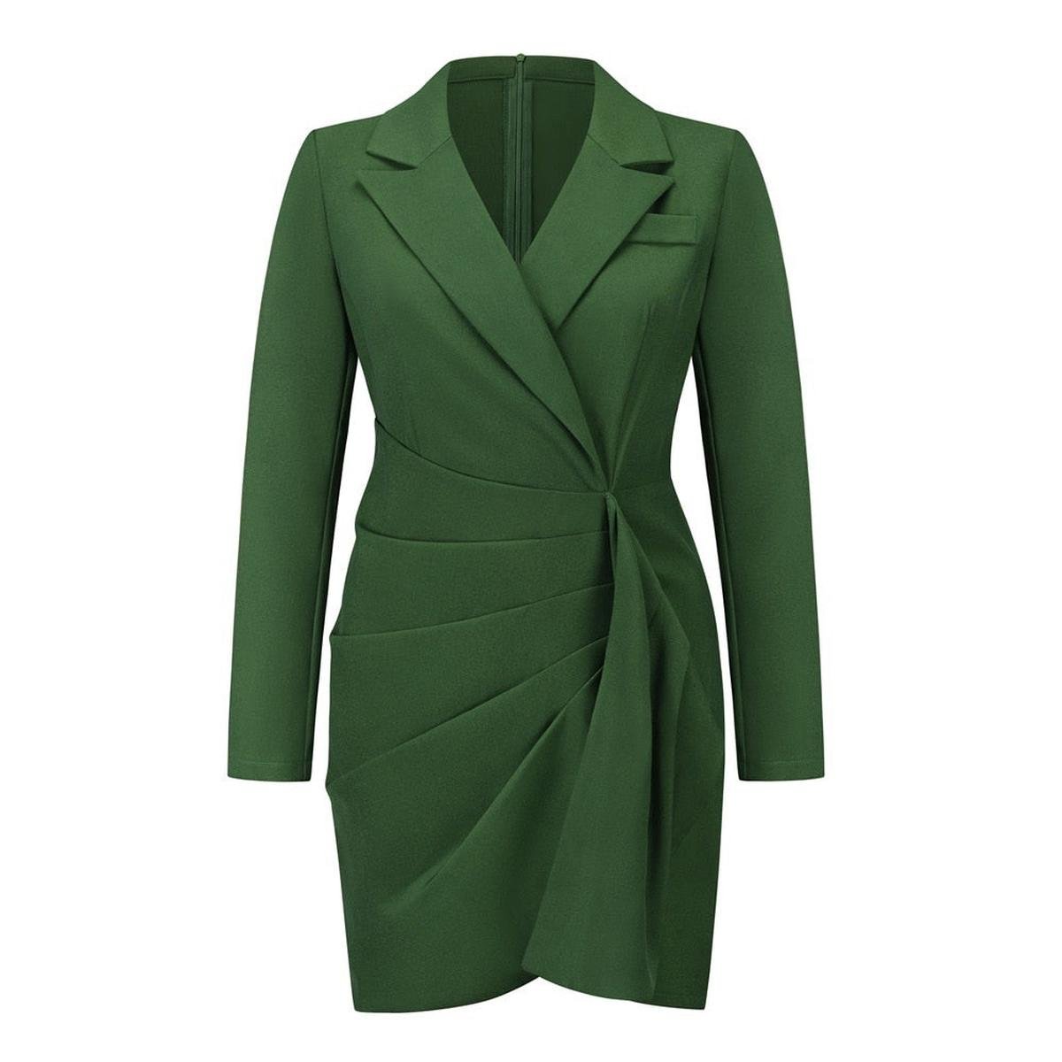Women's Reversible Dress With Classic Lapels
