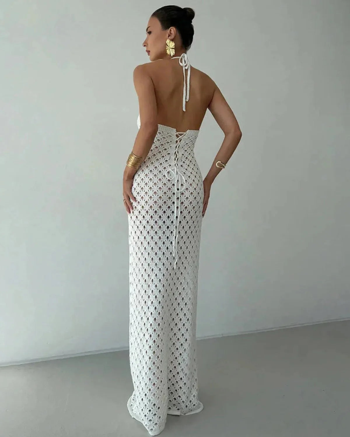 Woven Beach Maxi Dress
