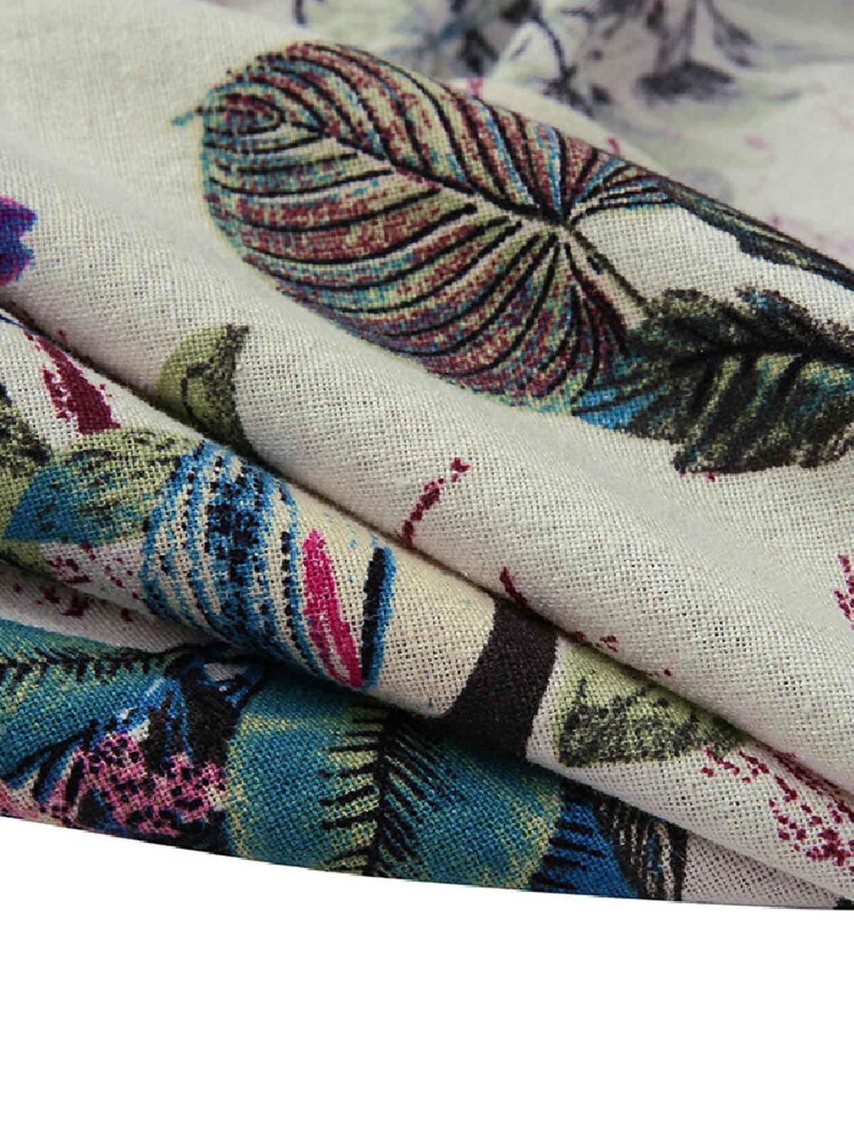 Yellow Floral Cotton Maxi Dress With Front Pockets