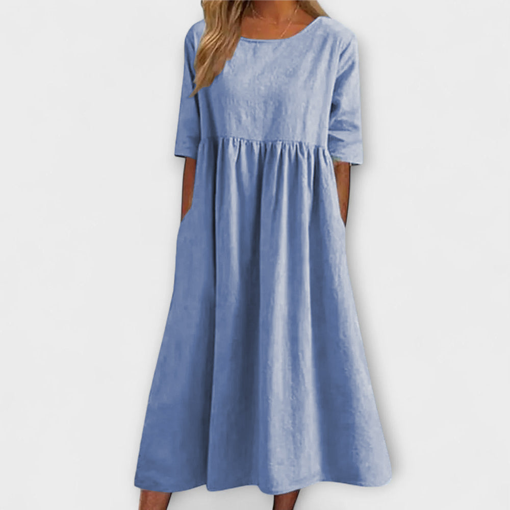 Elegant Tummy-Covering Dress