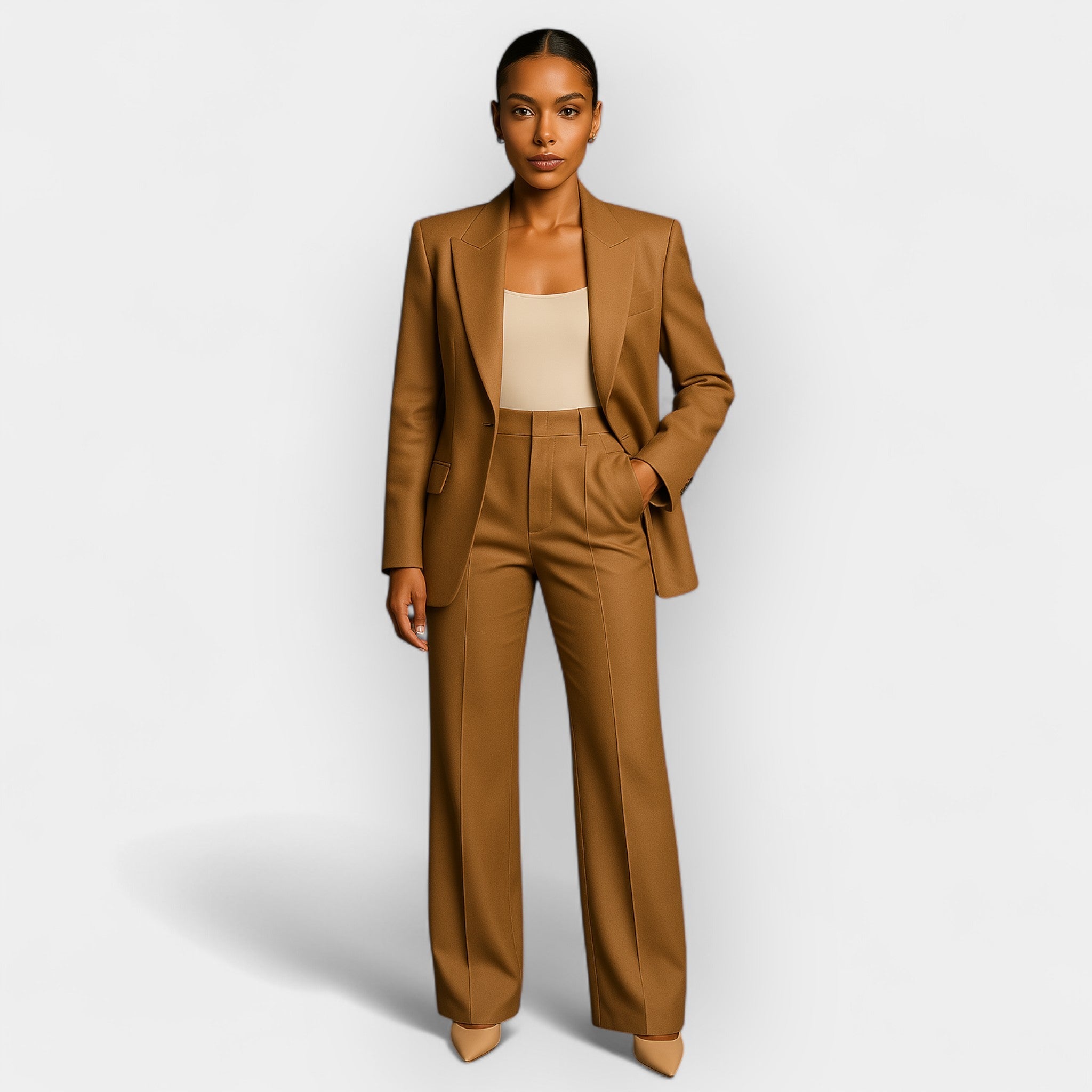 Set Paltou cu Pantaloni Elegant