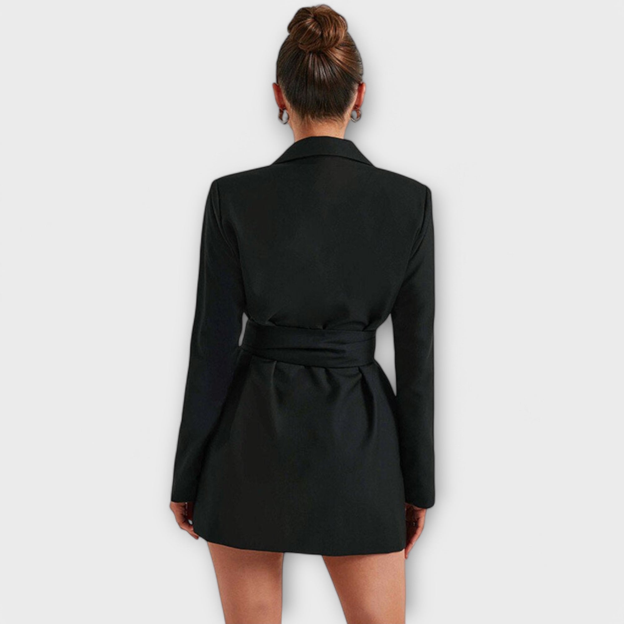 Blazer Coat with V-Neckline