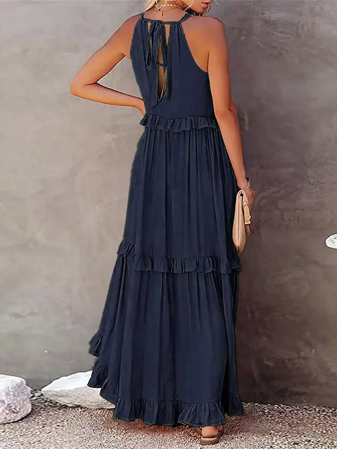 Megan | Elegant Ruffle Maxi Dress
