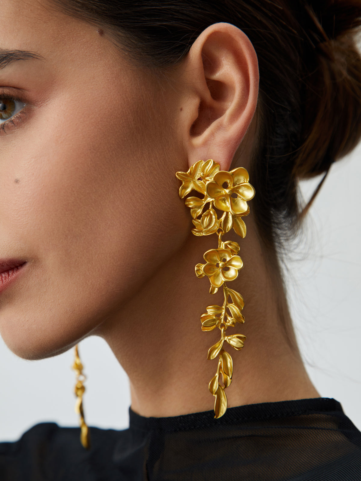 Liana | Floral Fringed Earrings