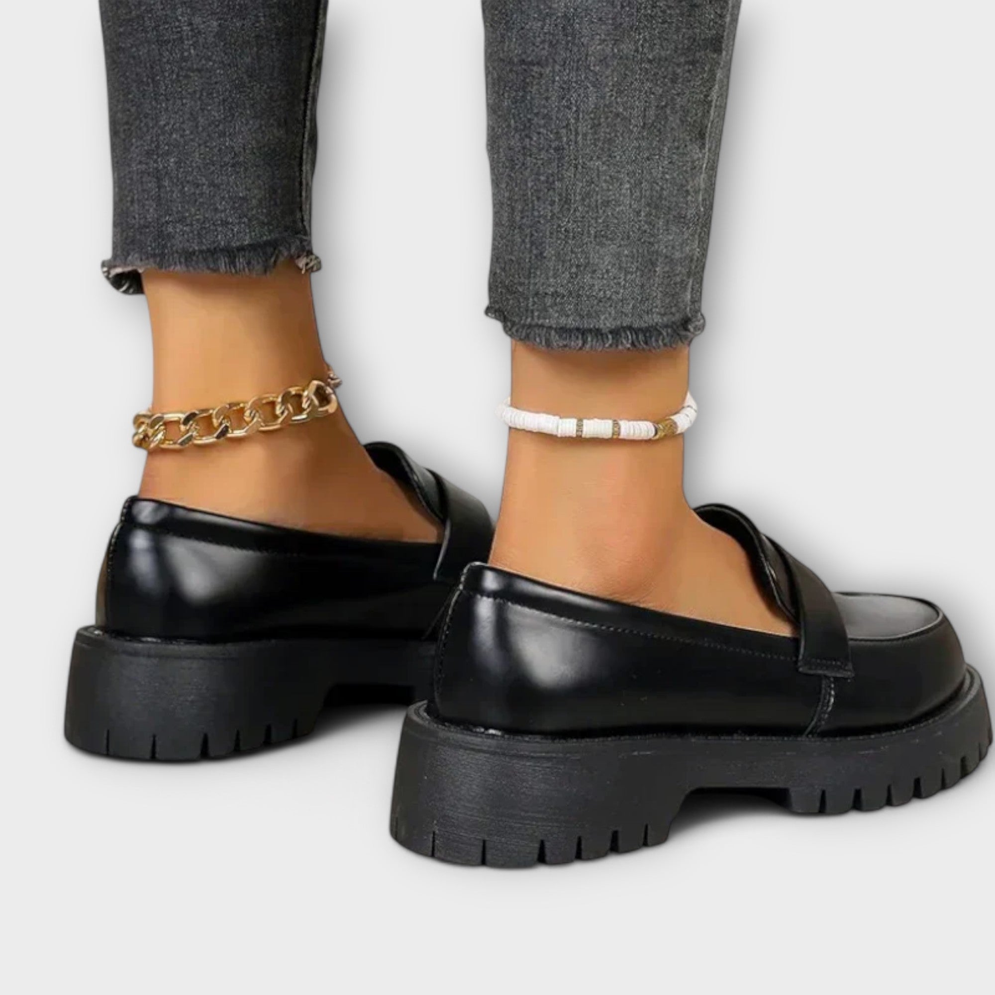 Orthopedic Women’s Loafers with Satin Wedges