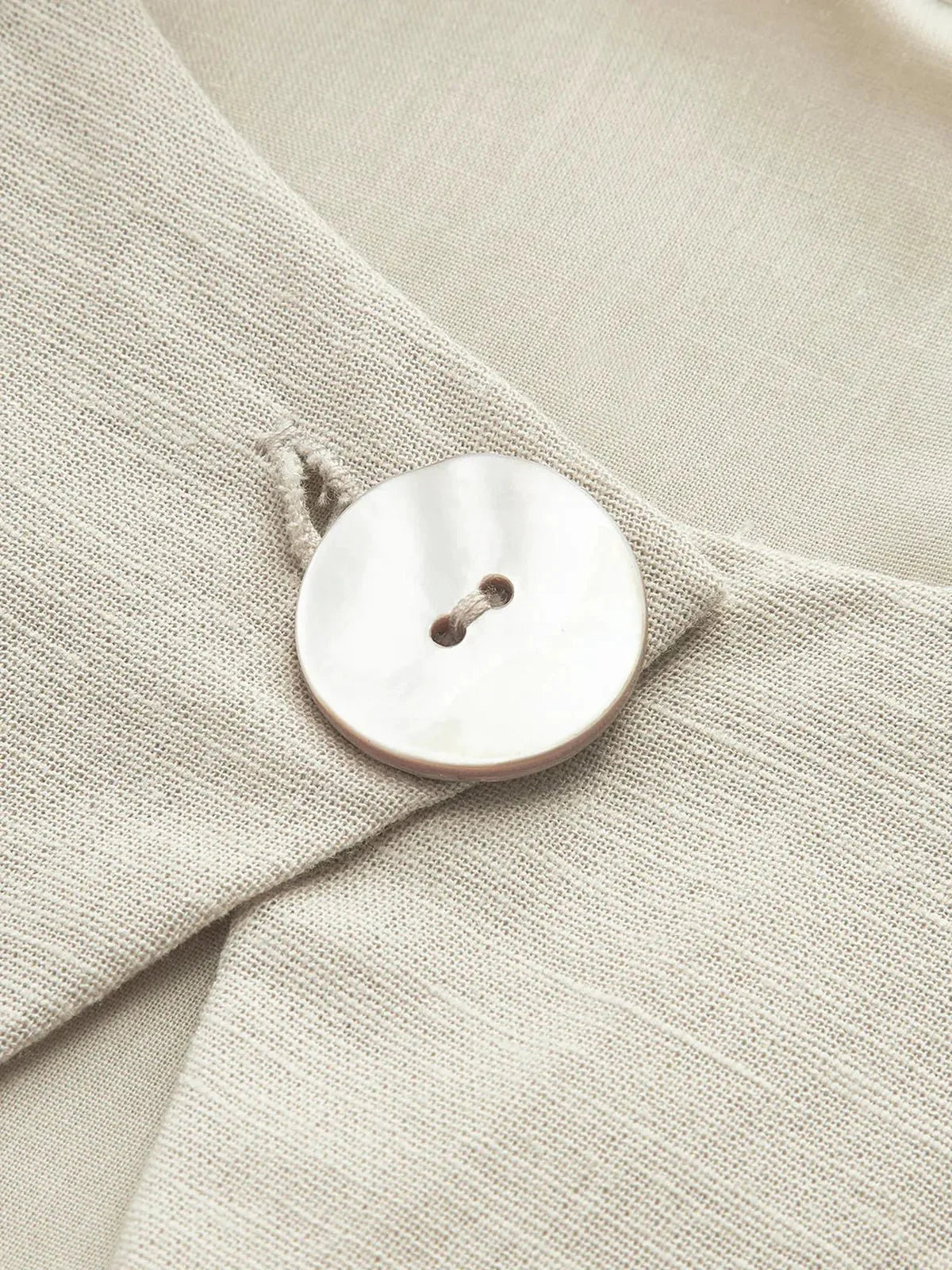 Cotton-Linen Maxi Dress