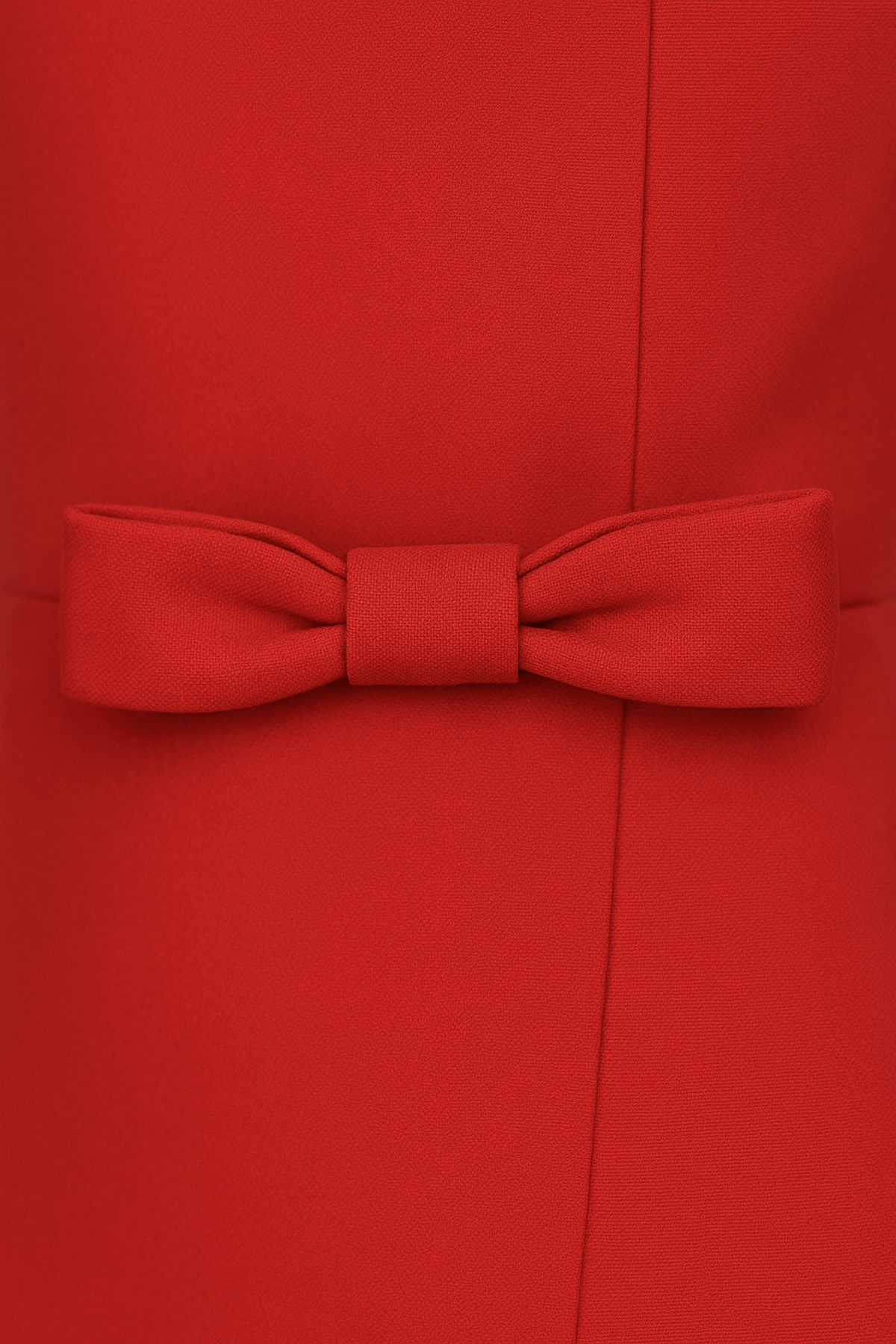 Double‑Bow Mini Dress – High‑Waist