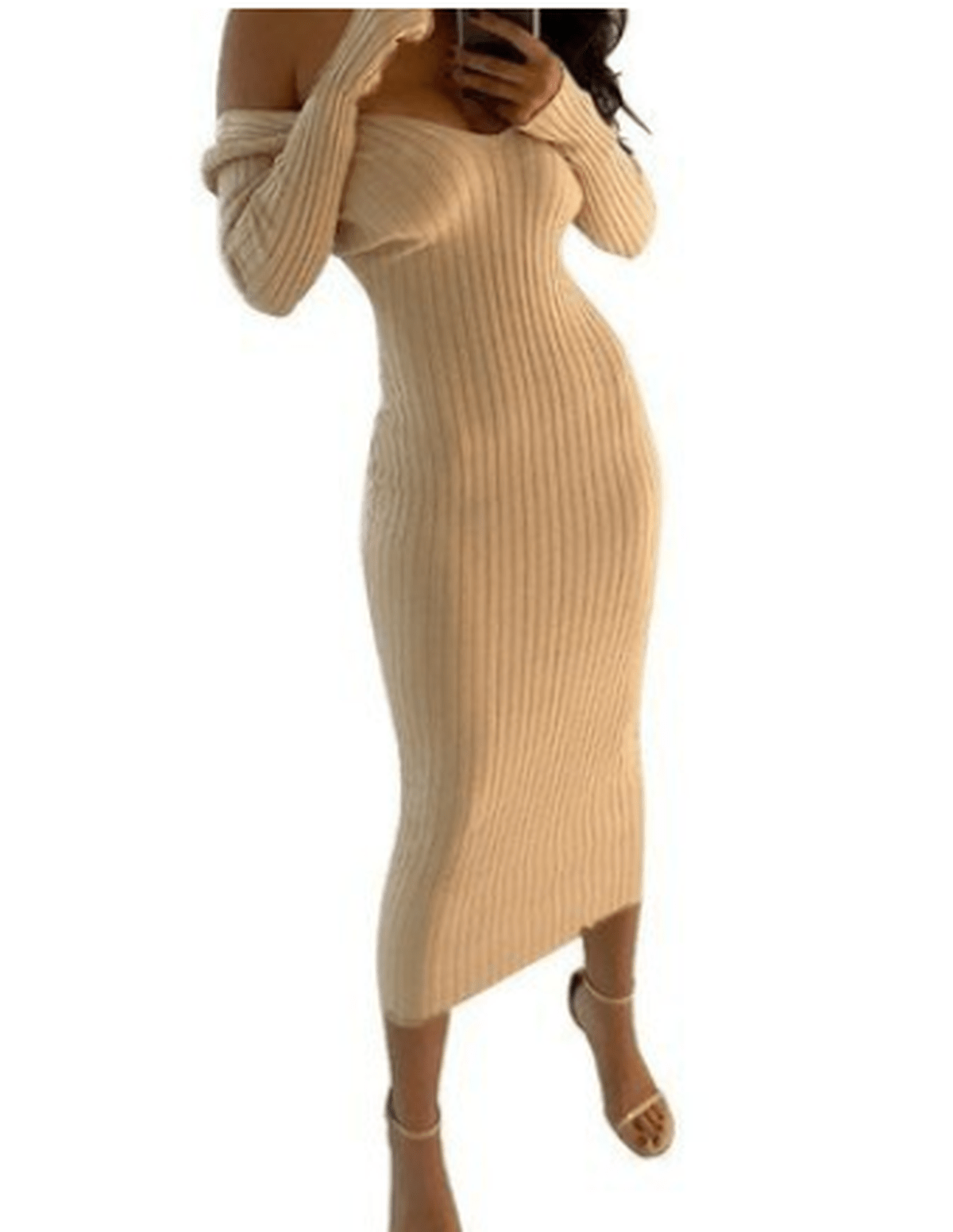 Elegant Bodycon Knit Dress