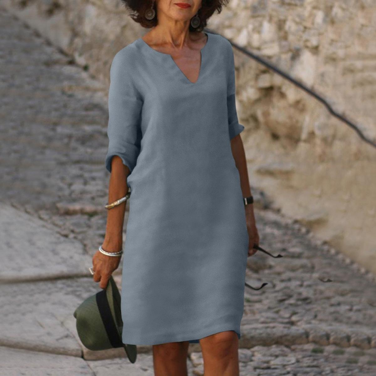 Elegant Summer Dress With Breathable Fabric