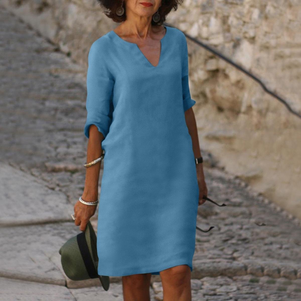 Elegant Summer Dress With Breathable Fabric