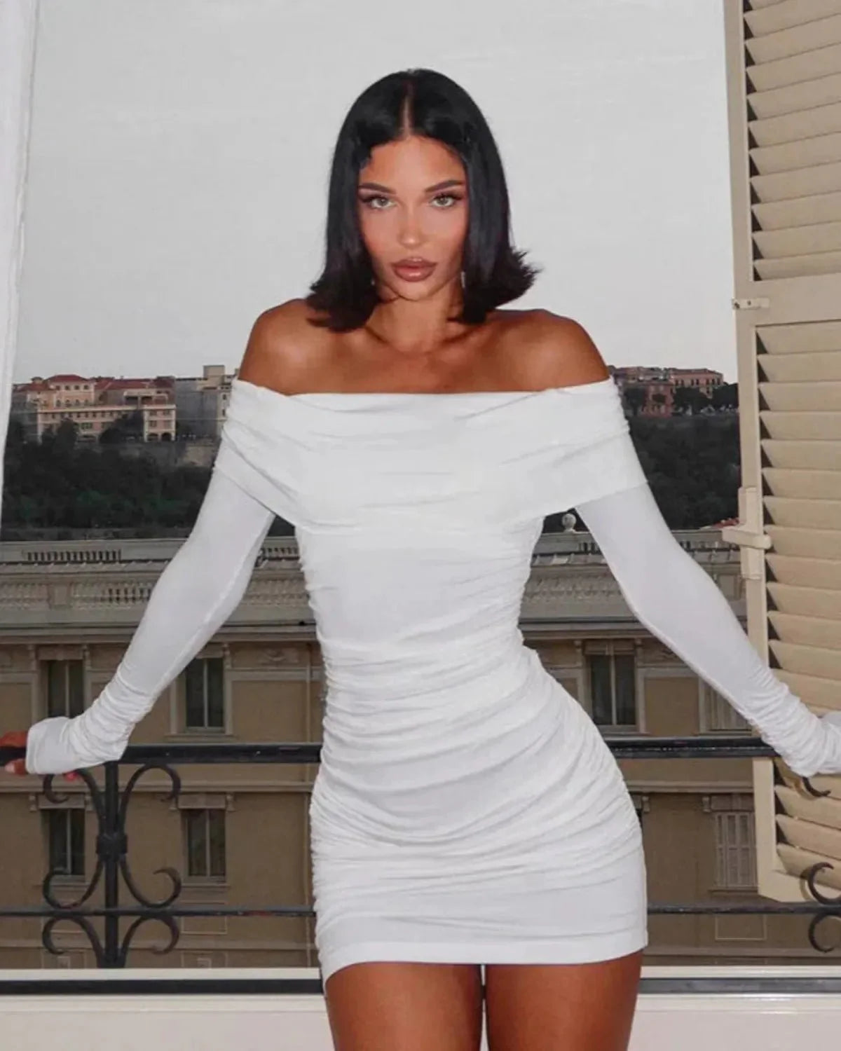 Off-shoulder Mini Dress