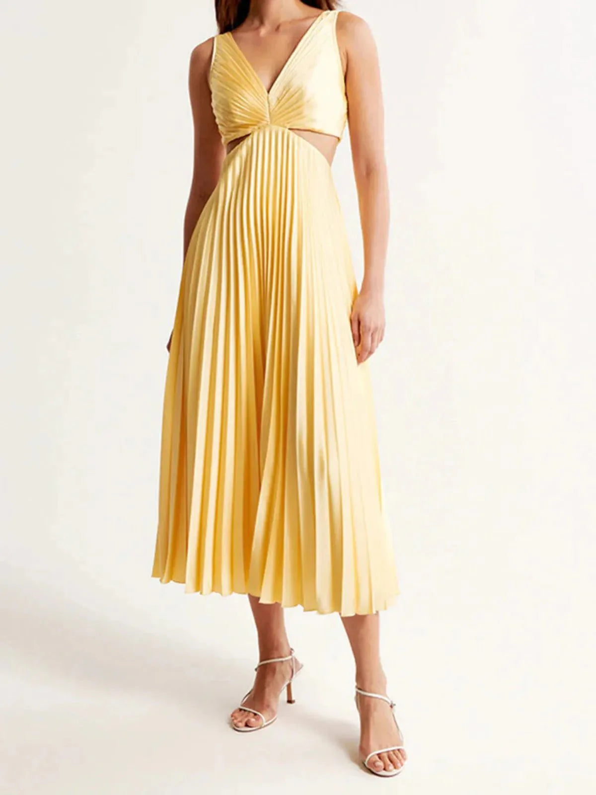 Pleated Maxi Dress