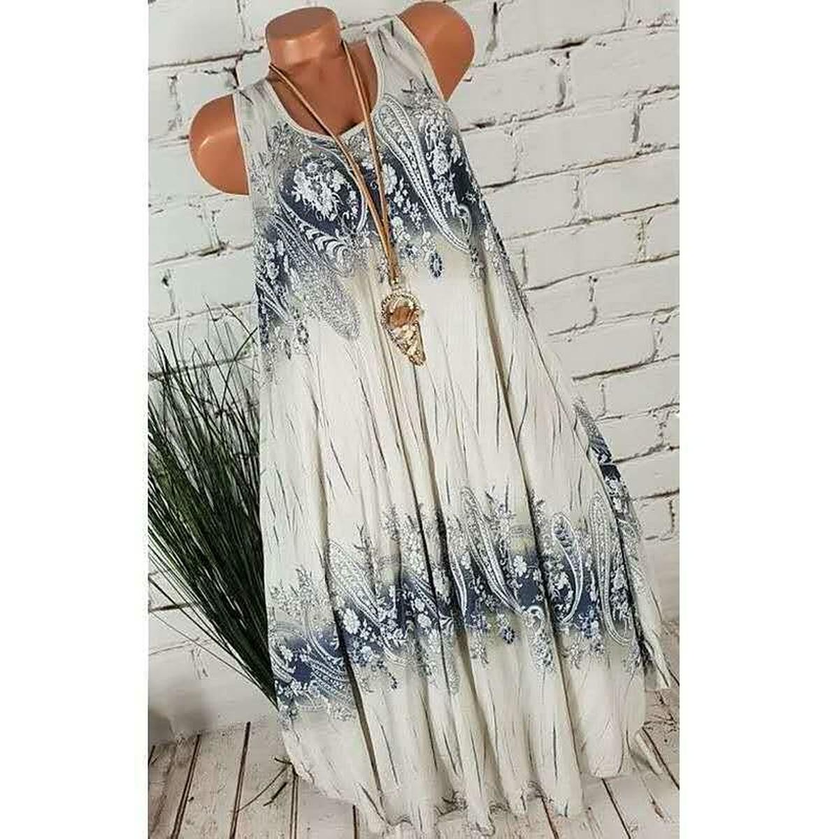 Sleeveless Oversized Summer Dress For Women