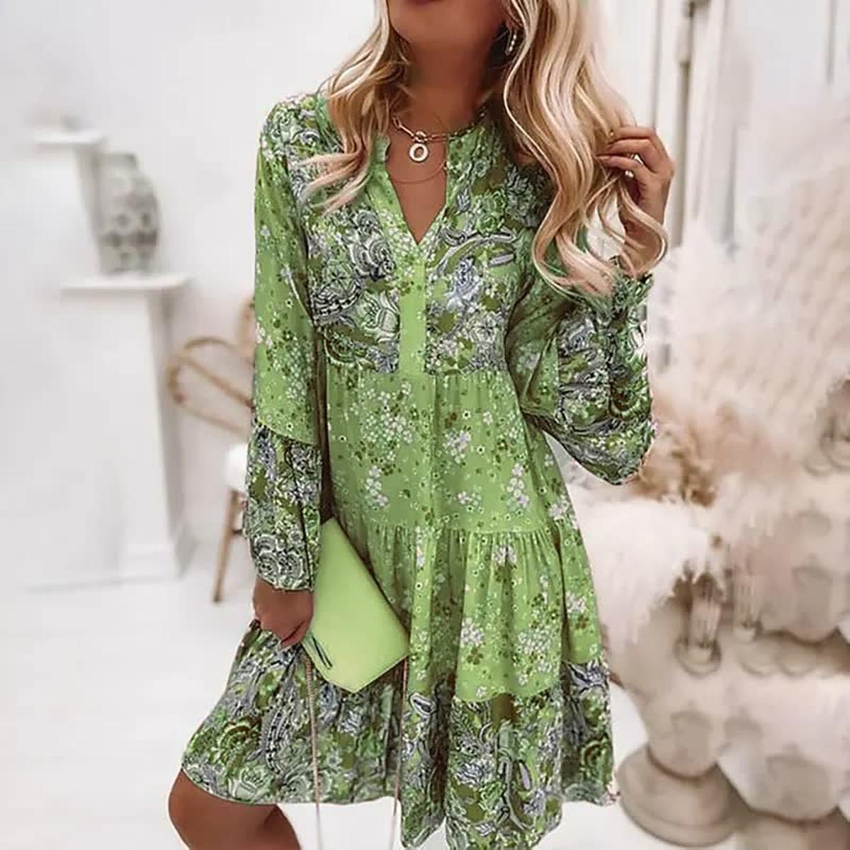 Women's Boho Spring Dress 2025