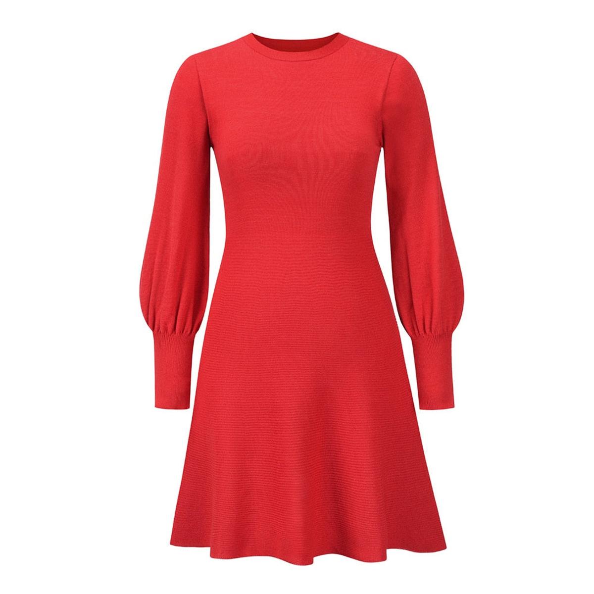 Women's Chic Balloon Sleeve Dress