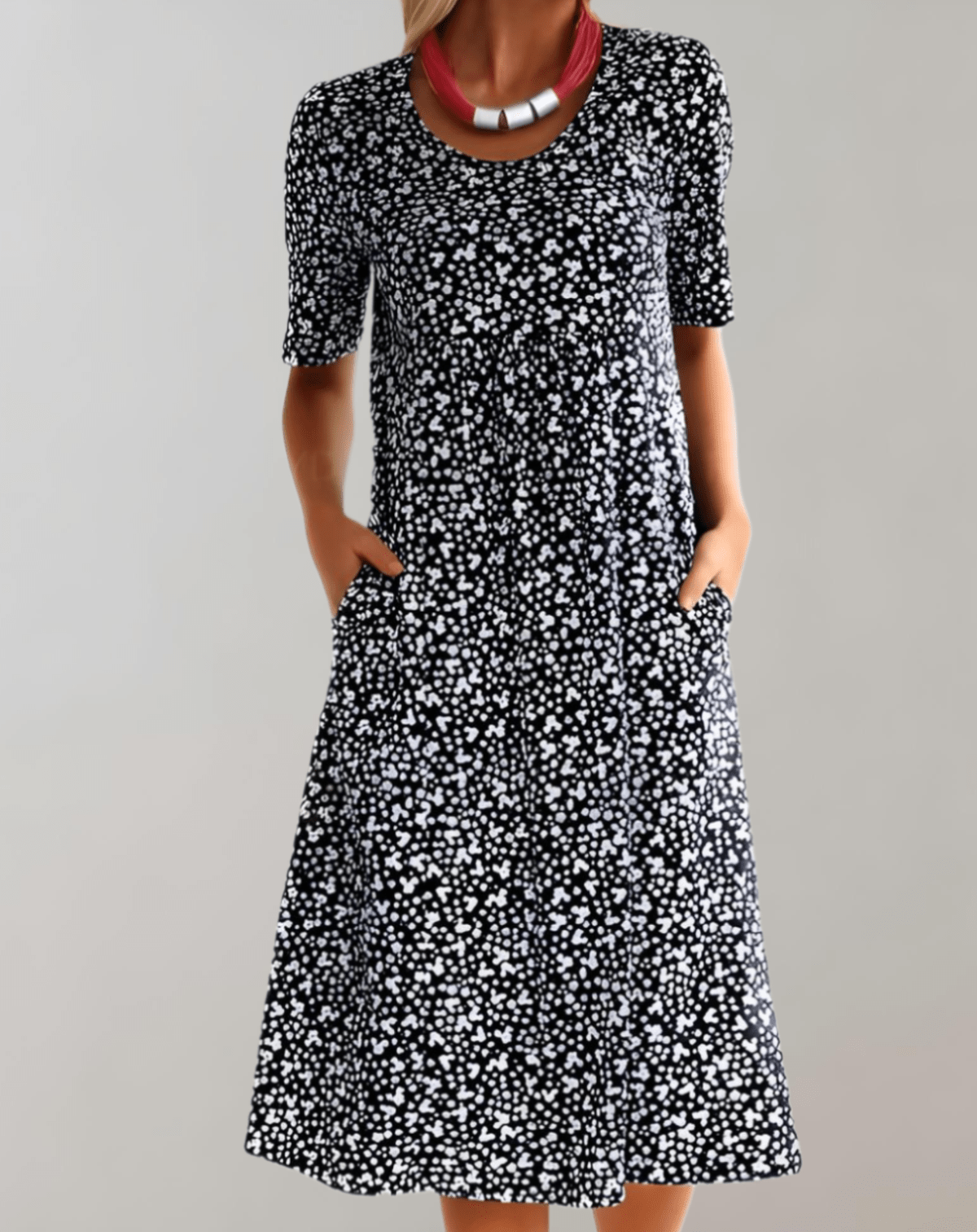 Women's Lightweight V-Neck Sleeveless Summer Dress