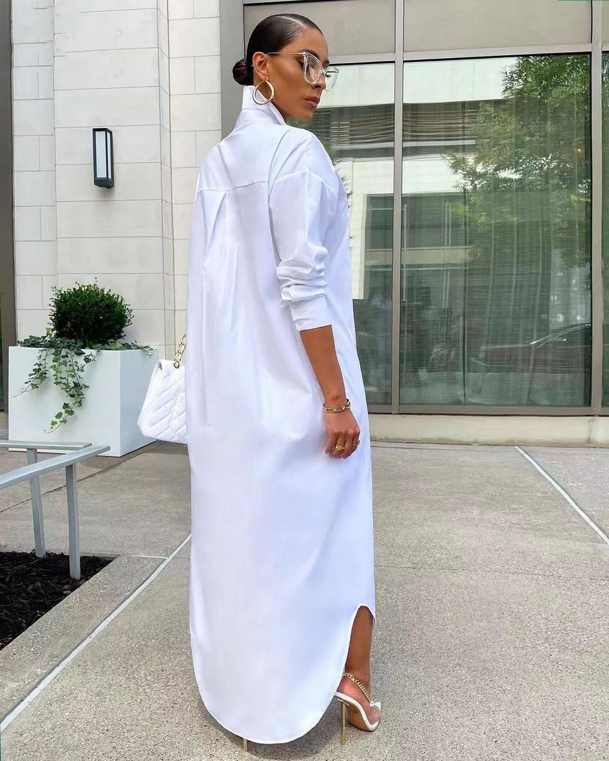 Women's Long T-Shirt Dress Casual Spring Style