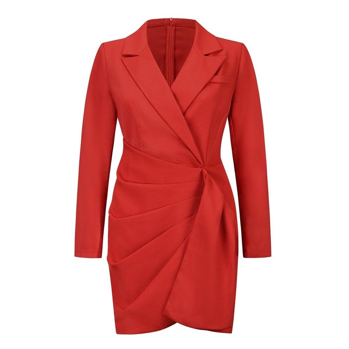Women's Reversible Dress With Classic Lapels
