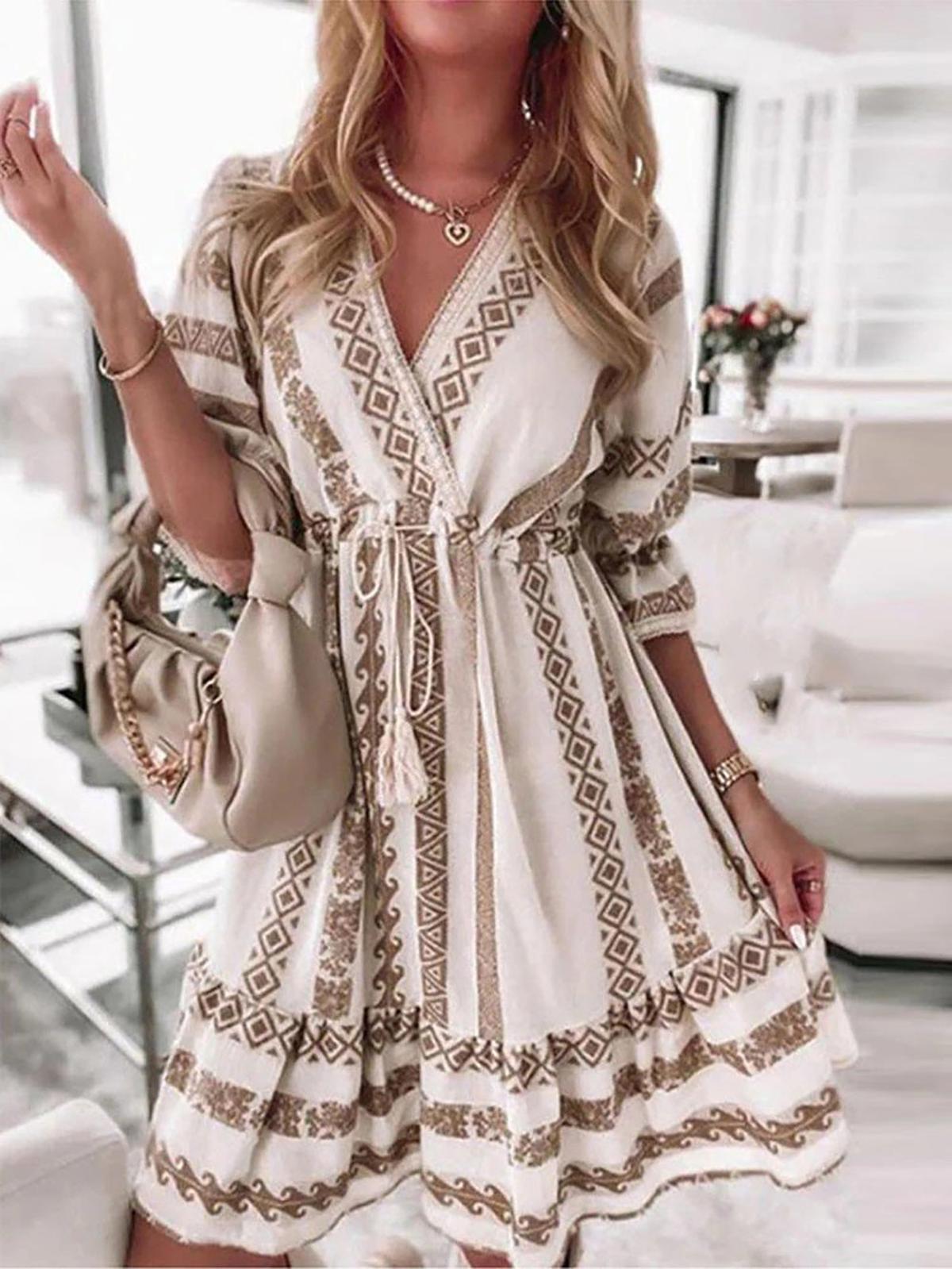 Women's Spring Dress With Flowing Fit