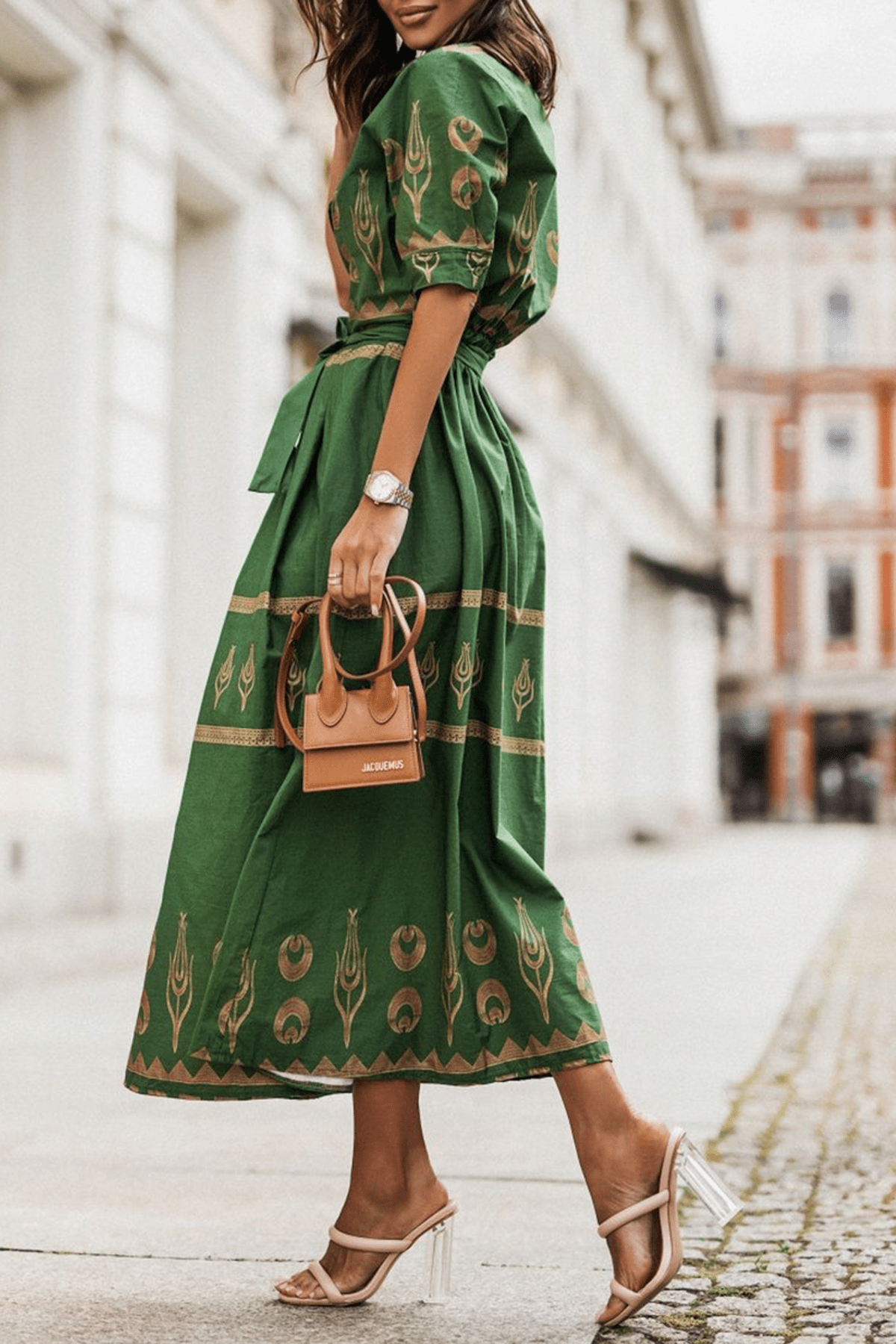 Women's Vintage A-Line Cotton Dress