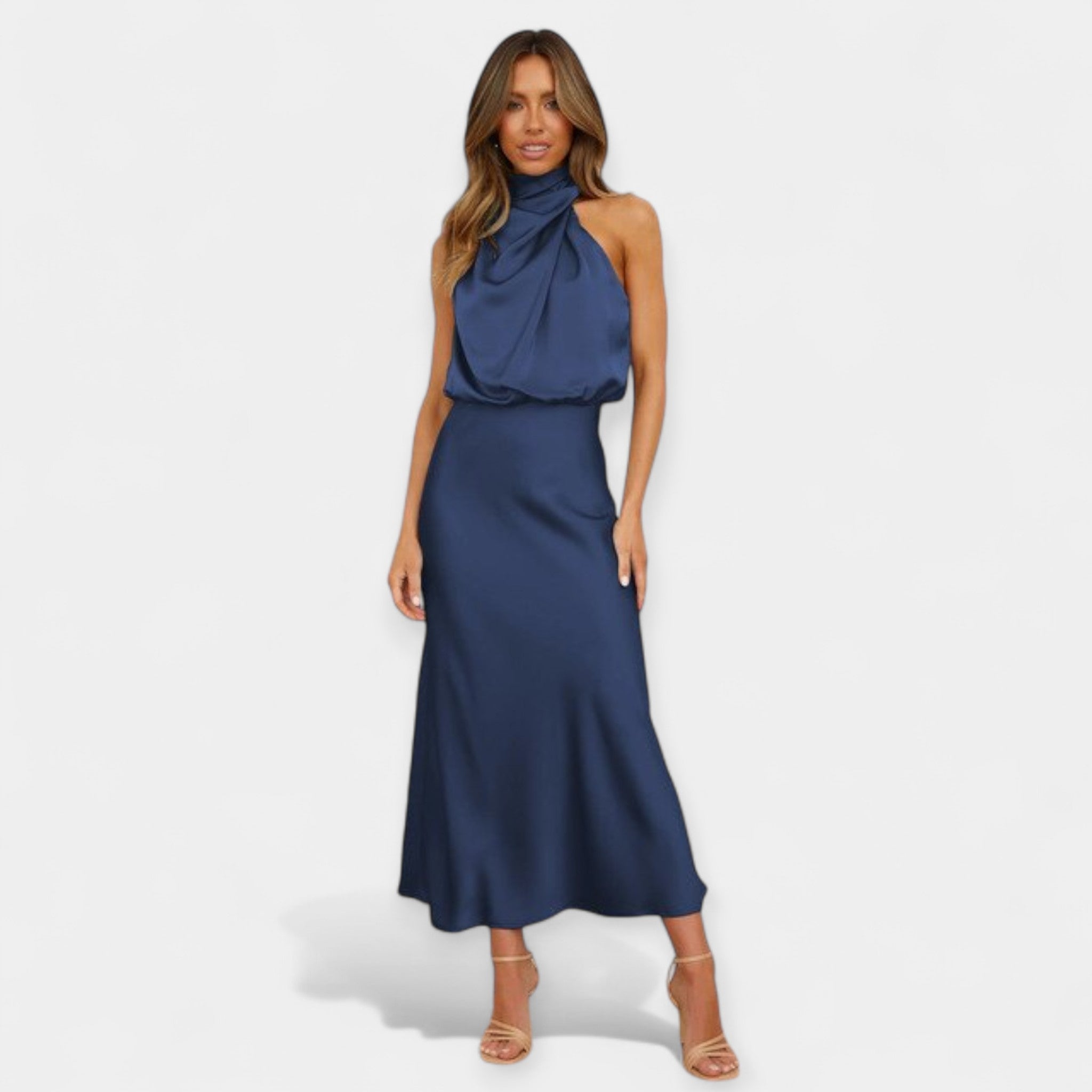 Rochie elegantă fără umeri