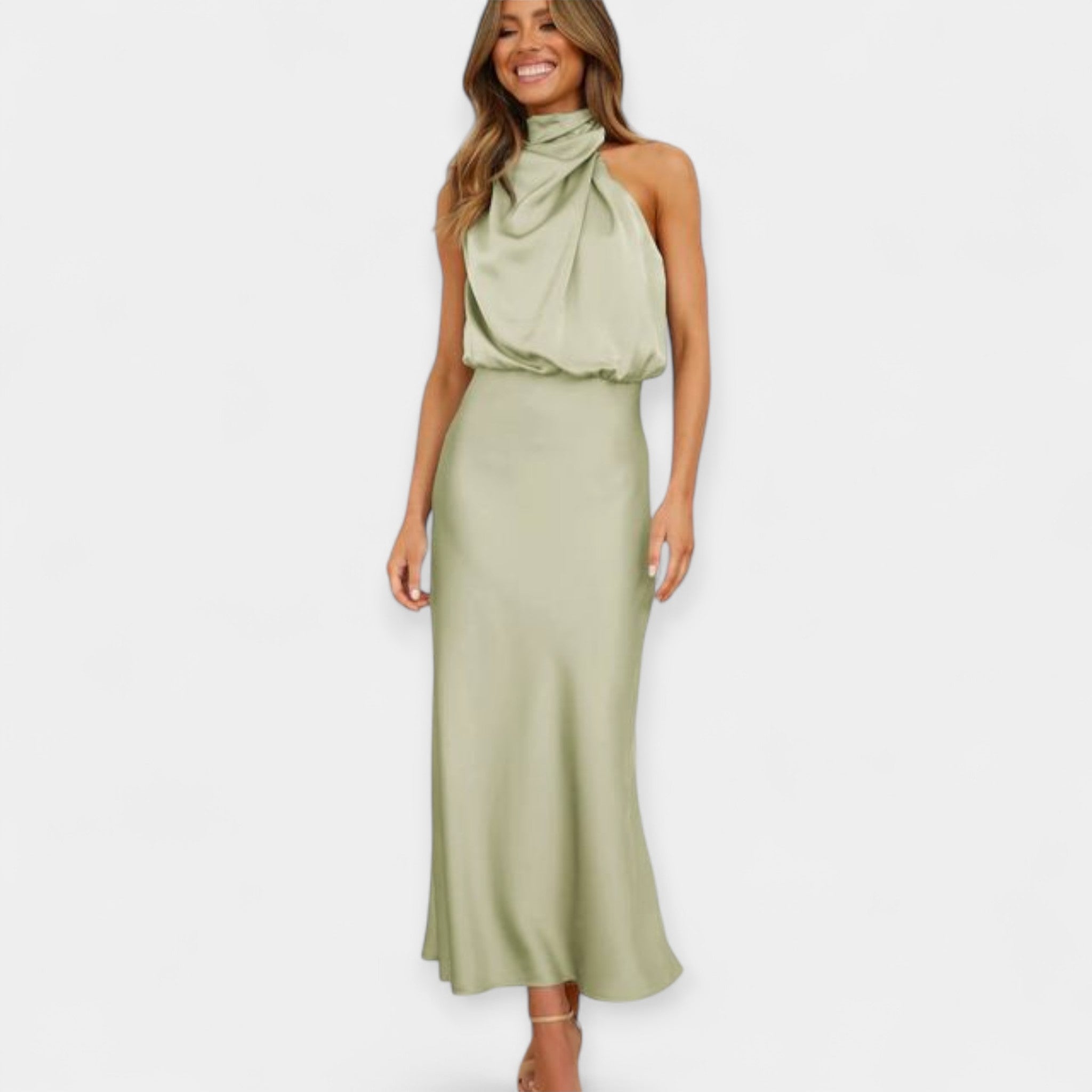 Rochie elegantă fără umeri