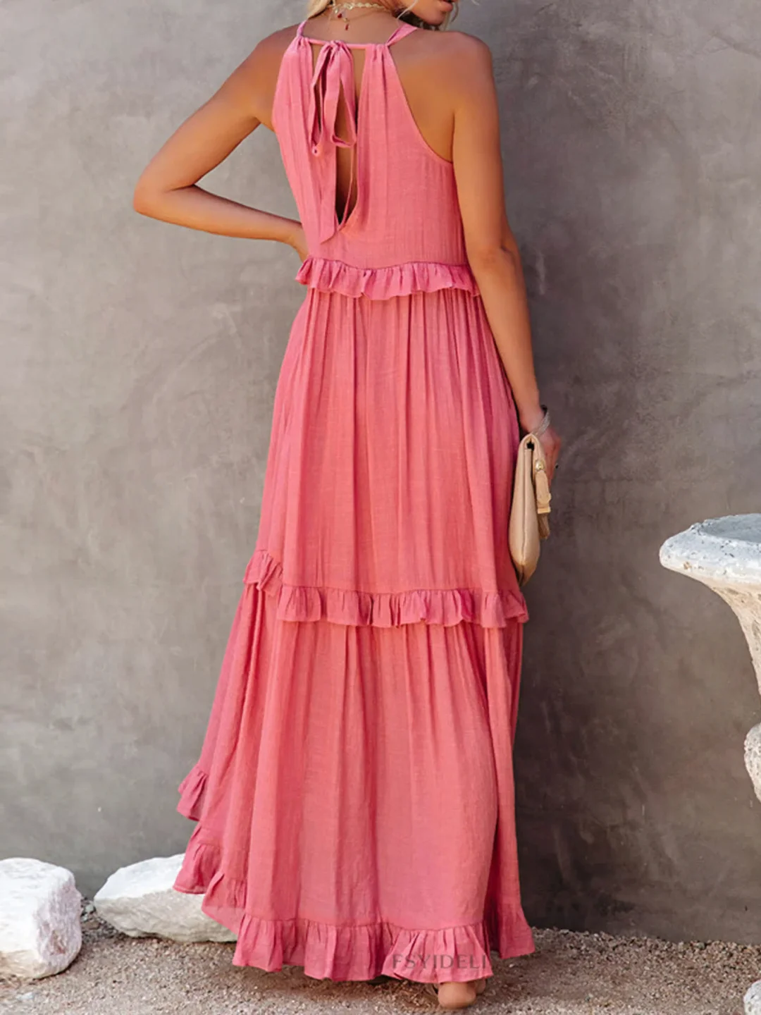 Megan | Elegant Ruffle Maxi Dress