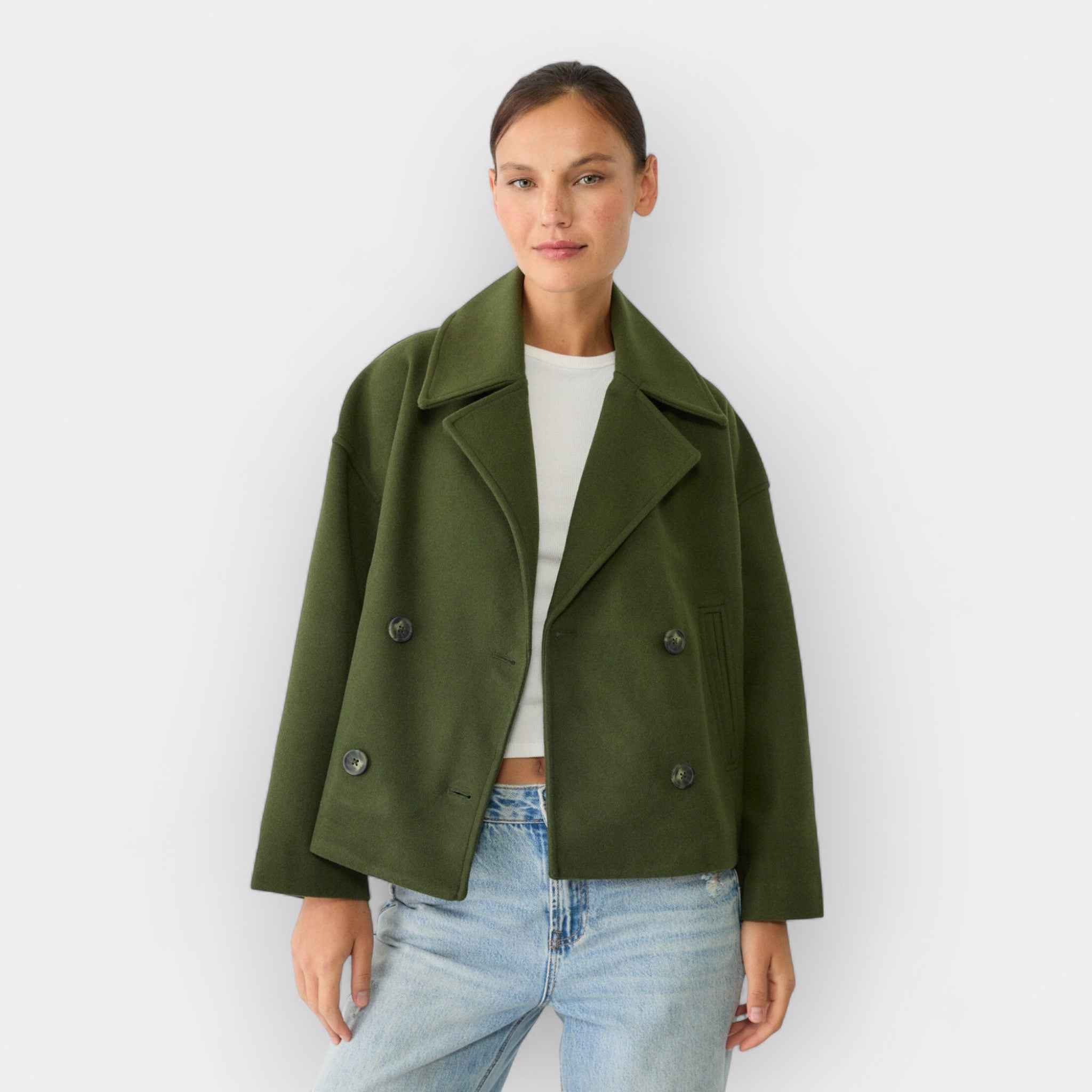 Short Double-Breasted Coat