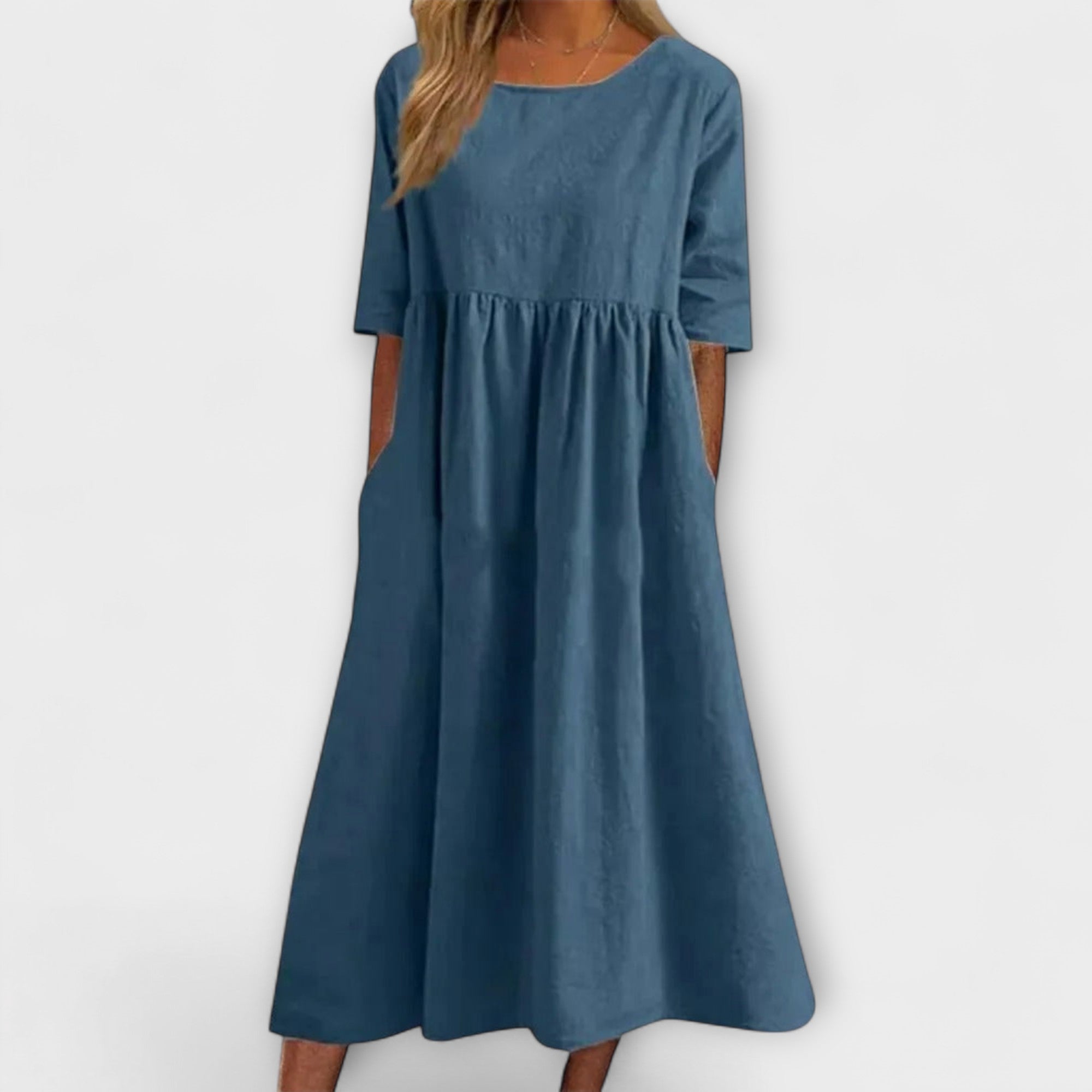 Elegant Tummy-Covering Dress