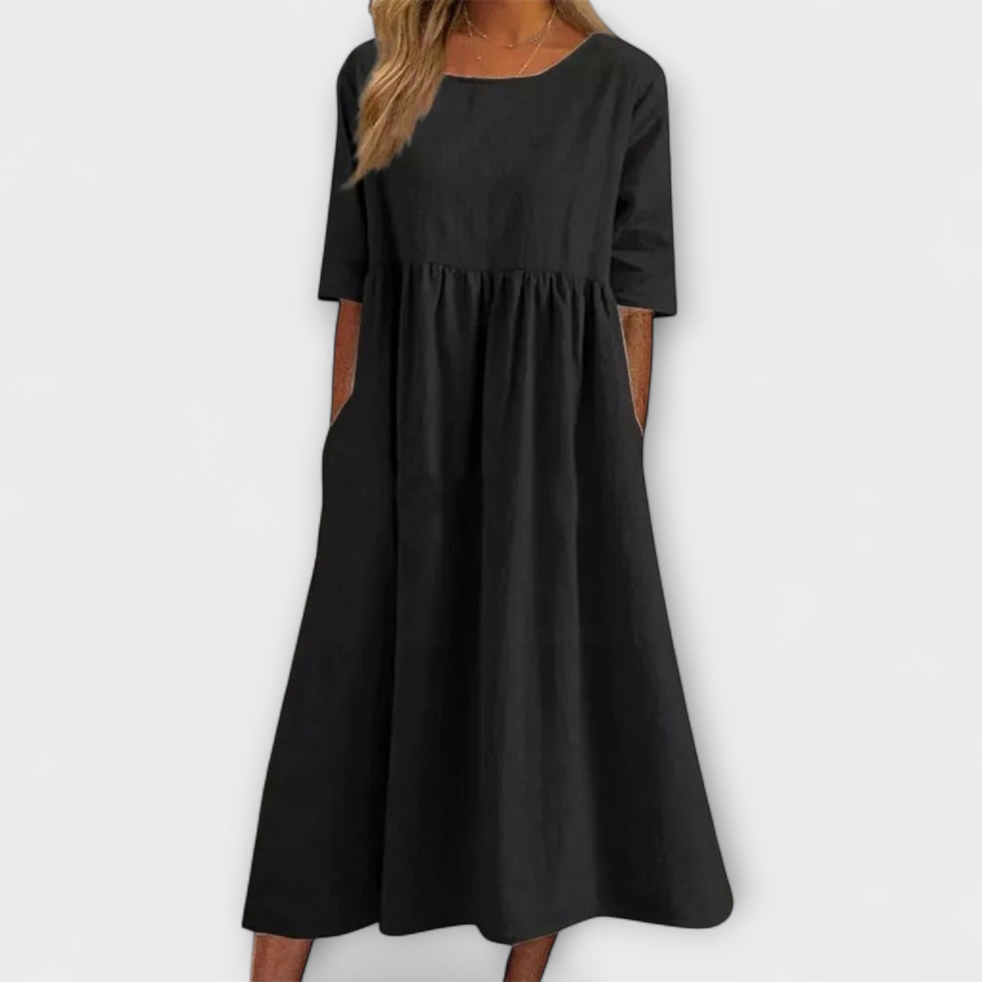 Elegant Tummy-Covering Dress