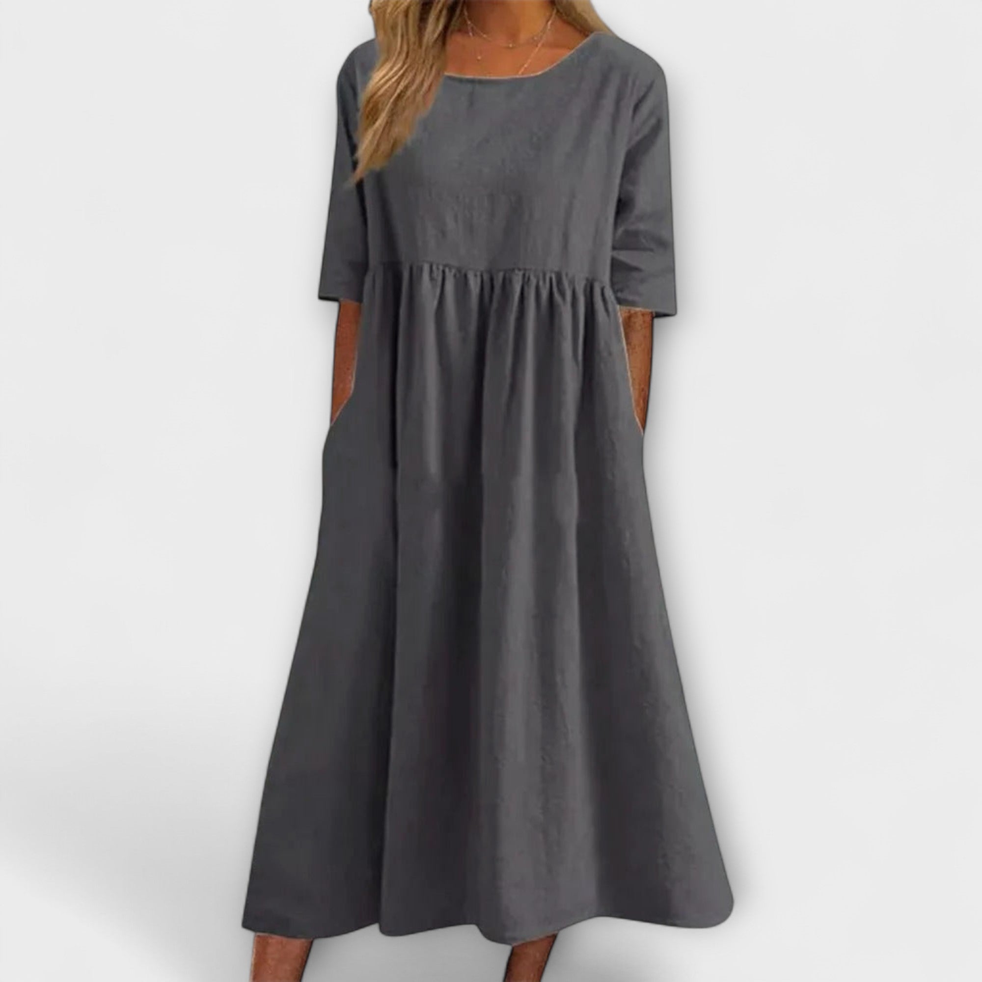 Elegant Tummy-Covering Dress