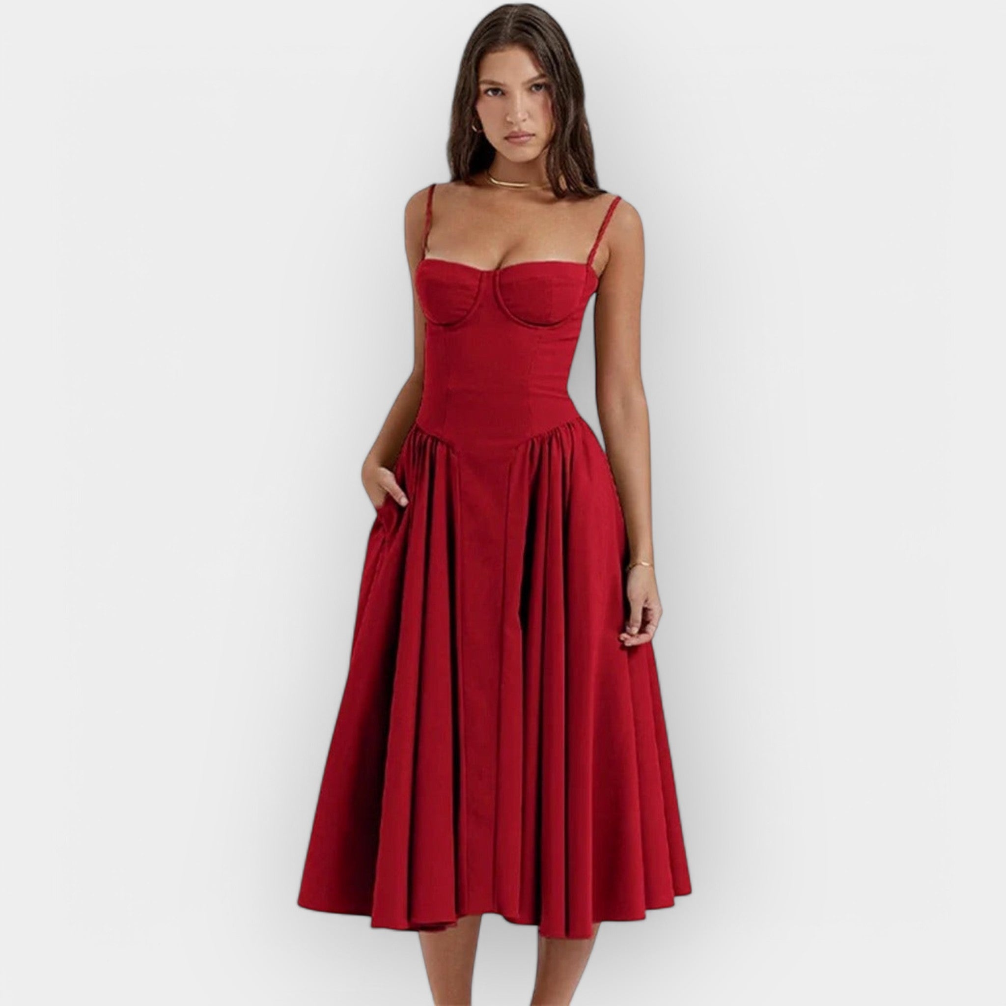 Rochie midi lejeră și rafinată