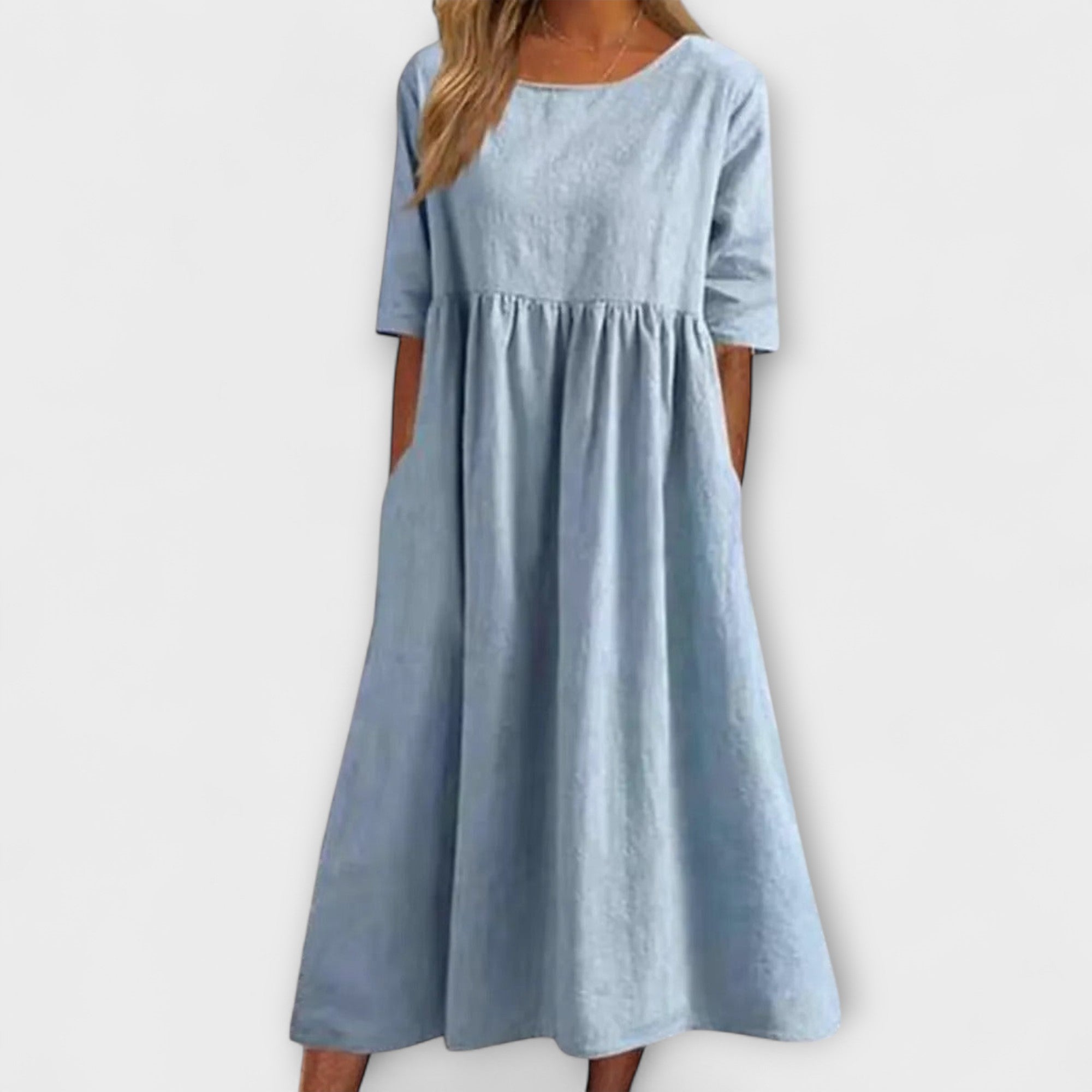 Elegant Tummy-Covering Dress