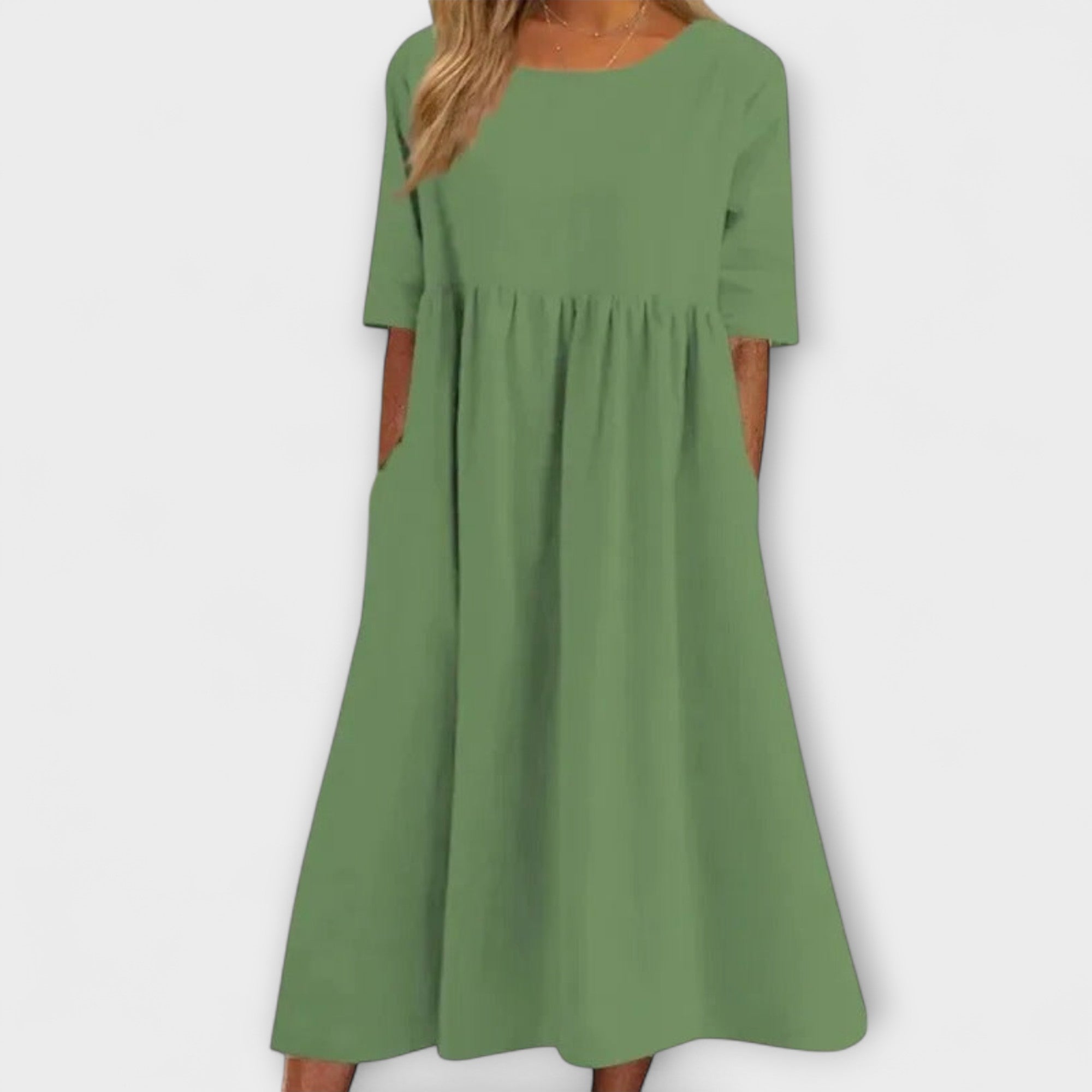 Elegant Tummy-Covering Dress